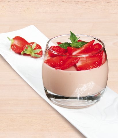 Panna cotta de fraise