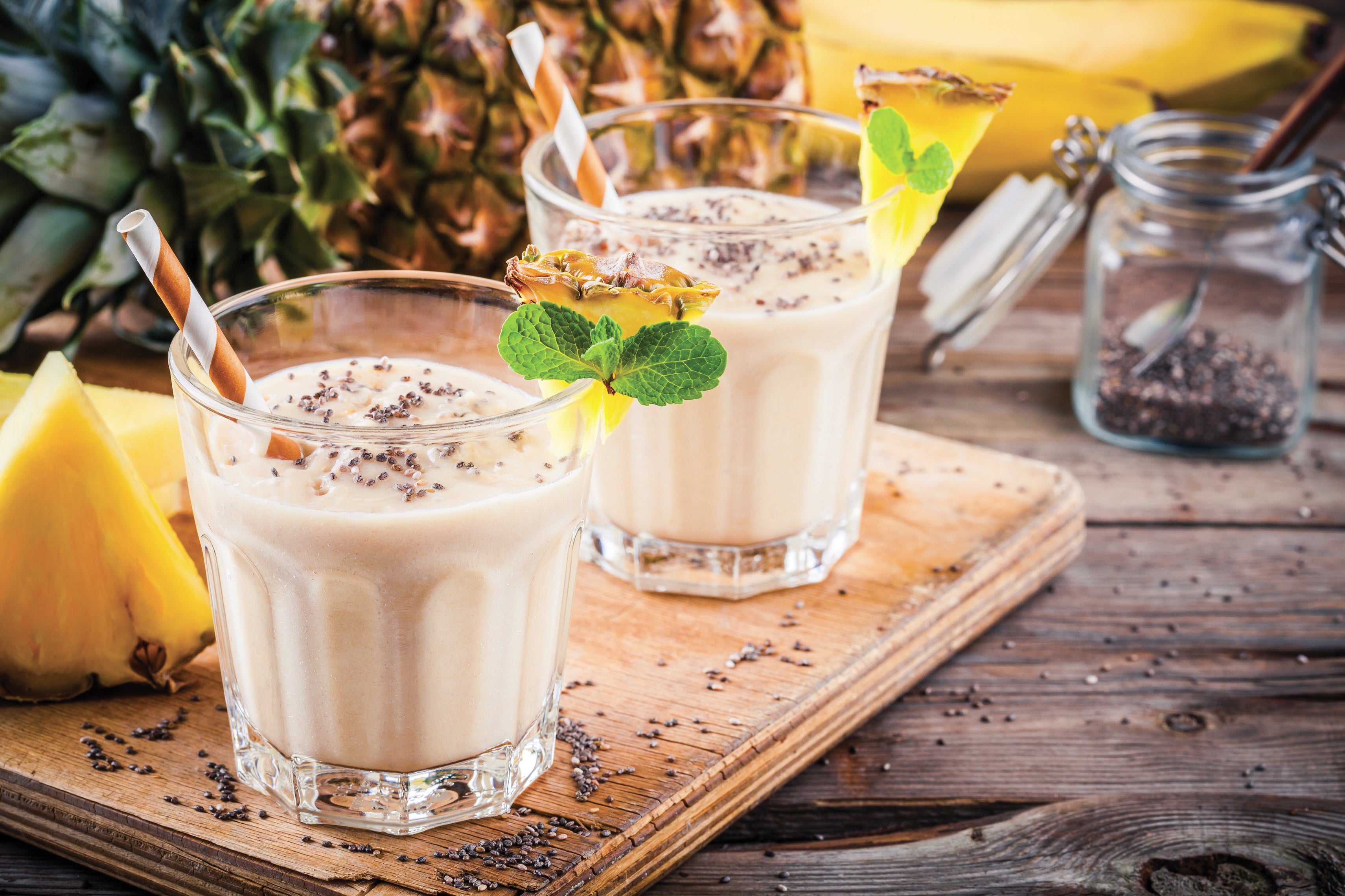 Recette milkshake ananas orange coco