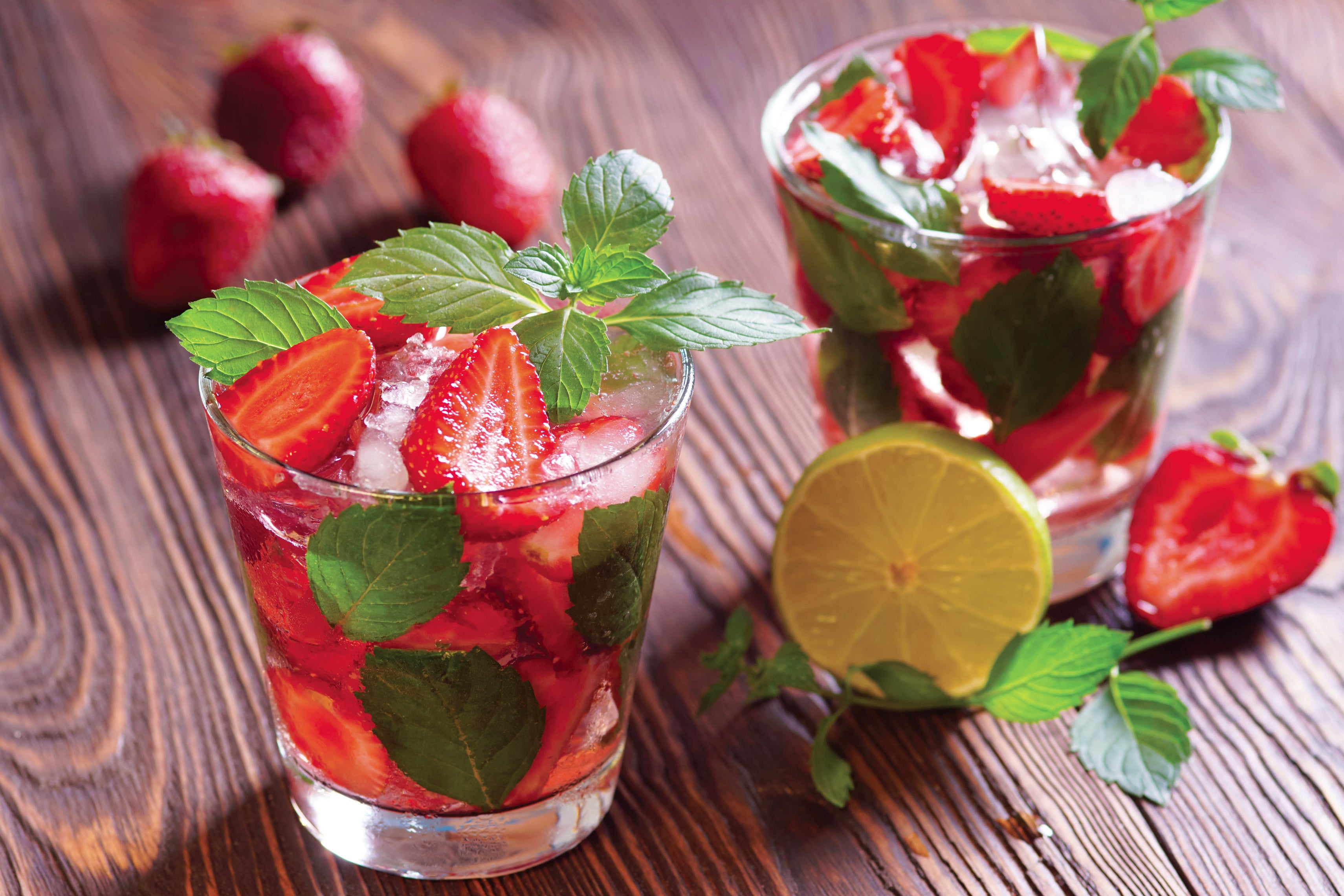 Recette virgin mojito fraise-cassis