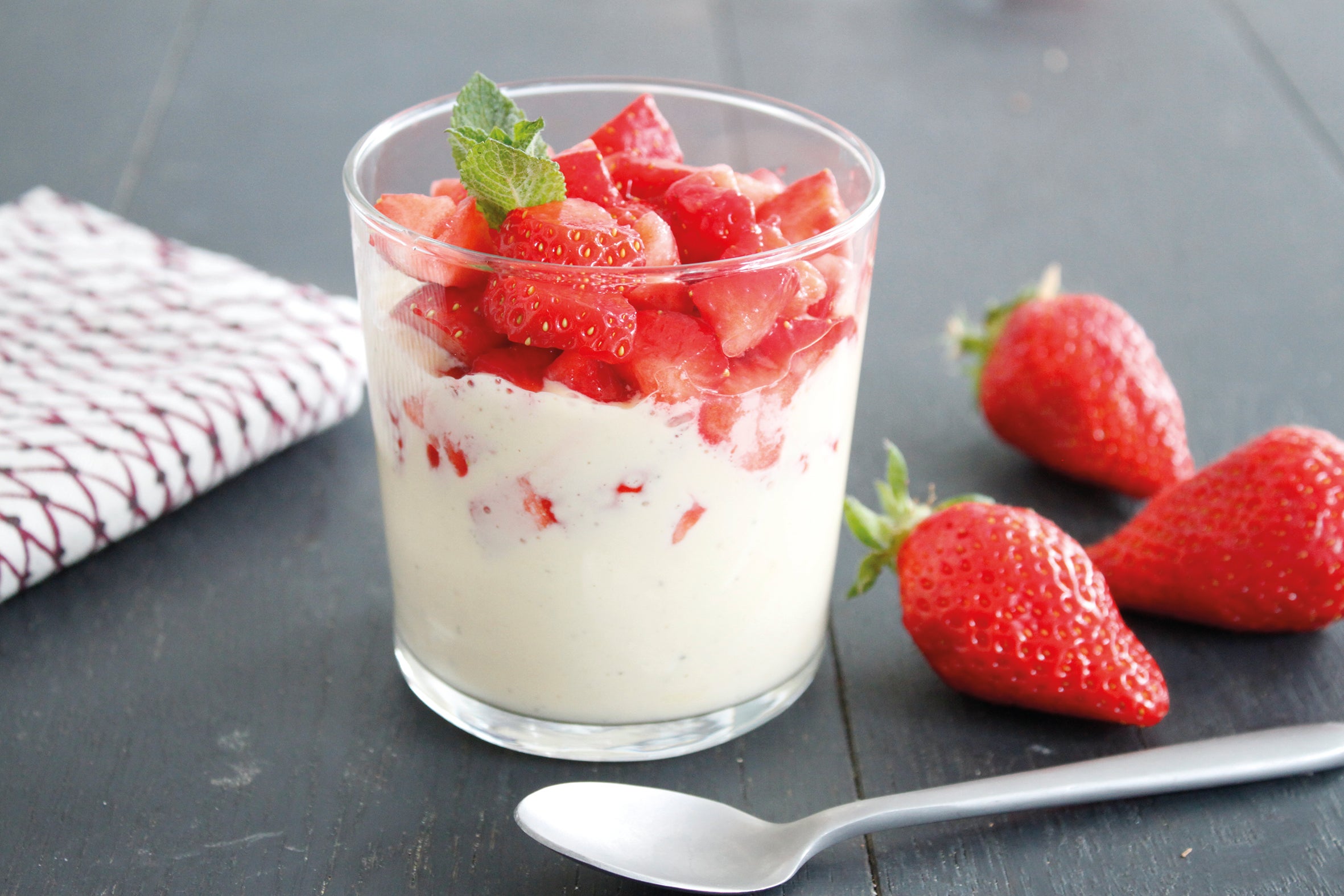 Recette milkshake vanille et dés de fraises