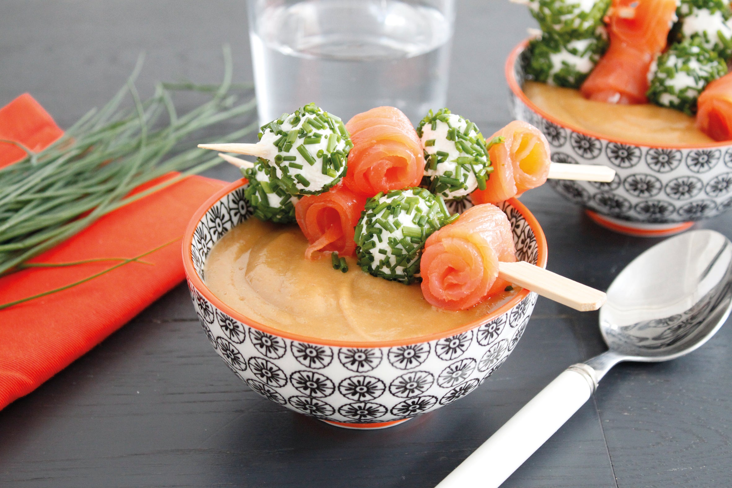 Recette Velouté Poireaux Pommes de Terre et ses brochettes