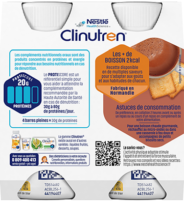 Clinutren® Boisson 2kcal Pack Arrière Chocolat