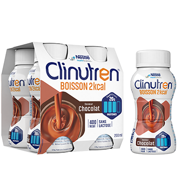 Clinutren® Boisson 2kcal Pack et Bouteille Chocolat
