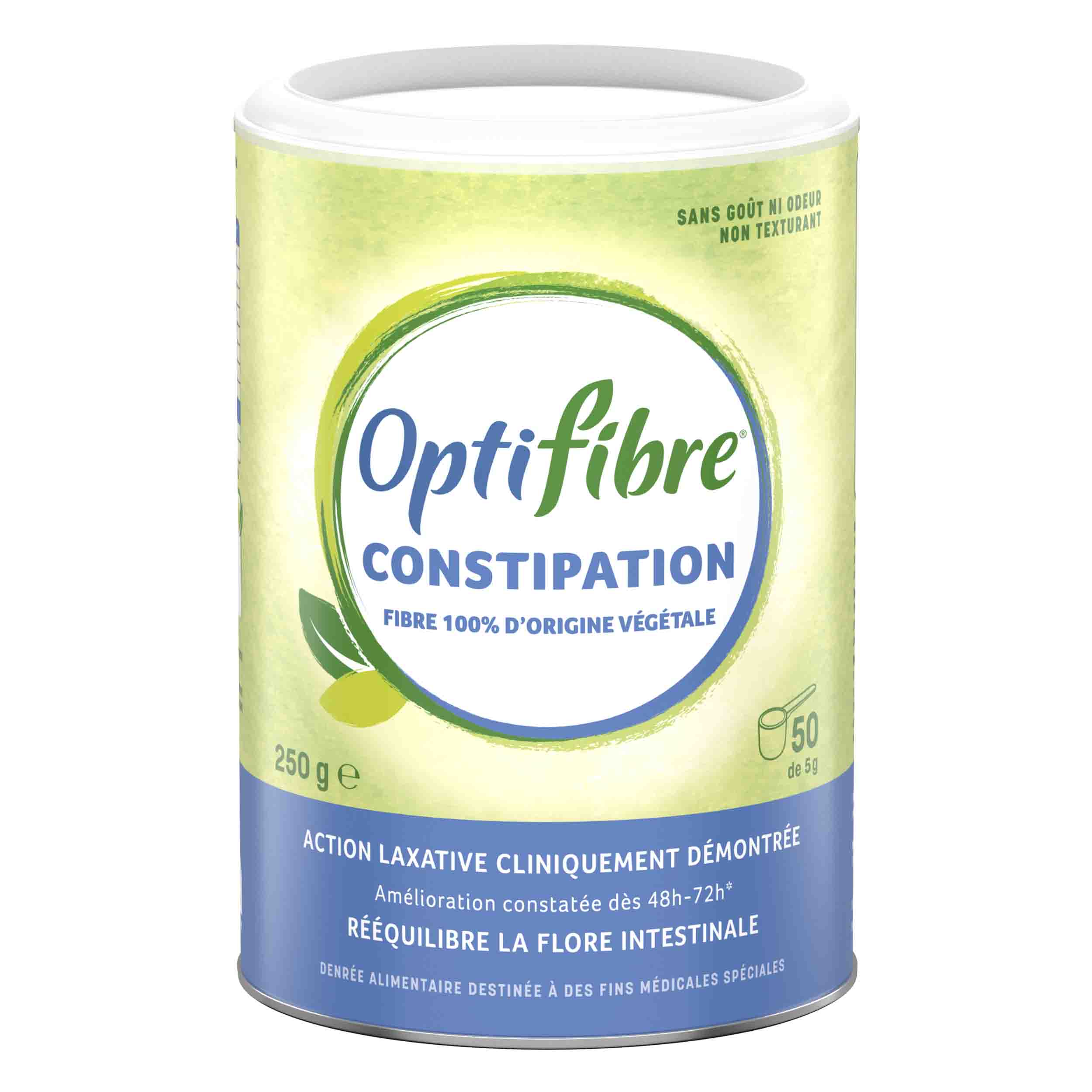 OptiFibre Constipation, une denrée alimentaire en cas de constipation