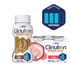 LES PRODUITS CLINUTREN® PROTISCORE : 3 BARRES