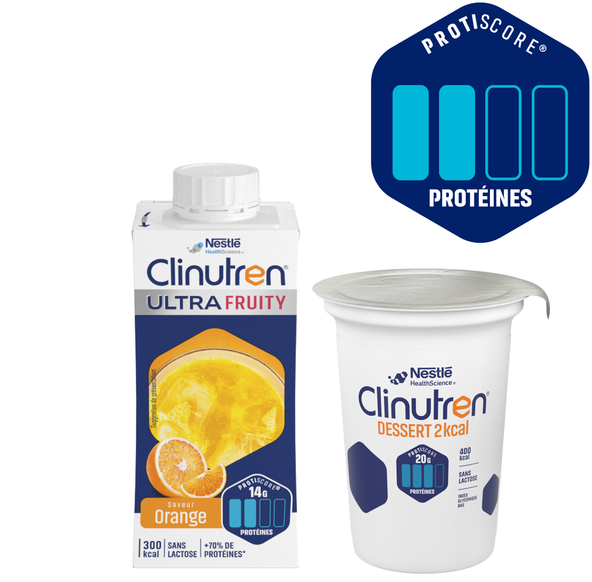 LES PRODUITS CLINUTREN® PROTISCORE : 2 BARRES
