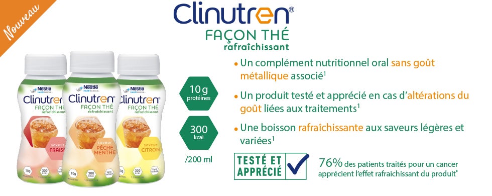 Bannière Clinutren façon thé | Nestlé Health Science