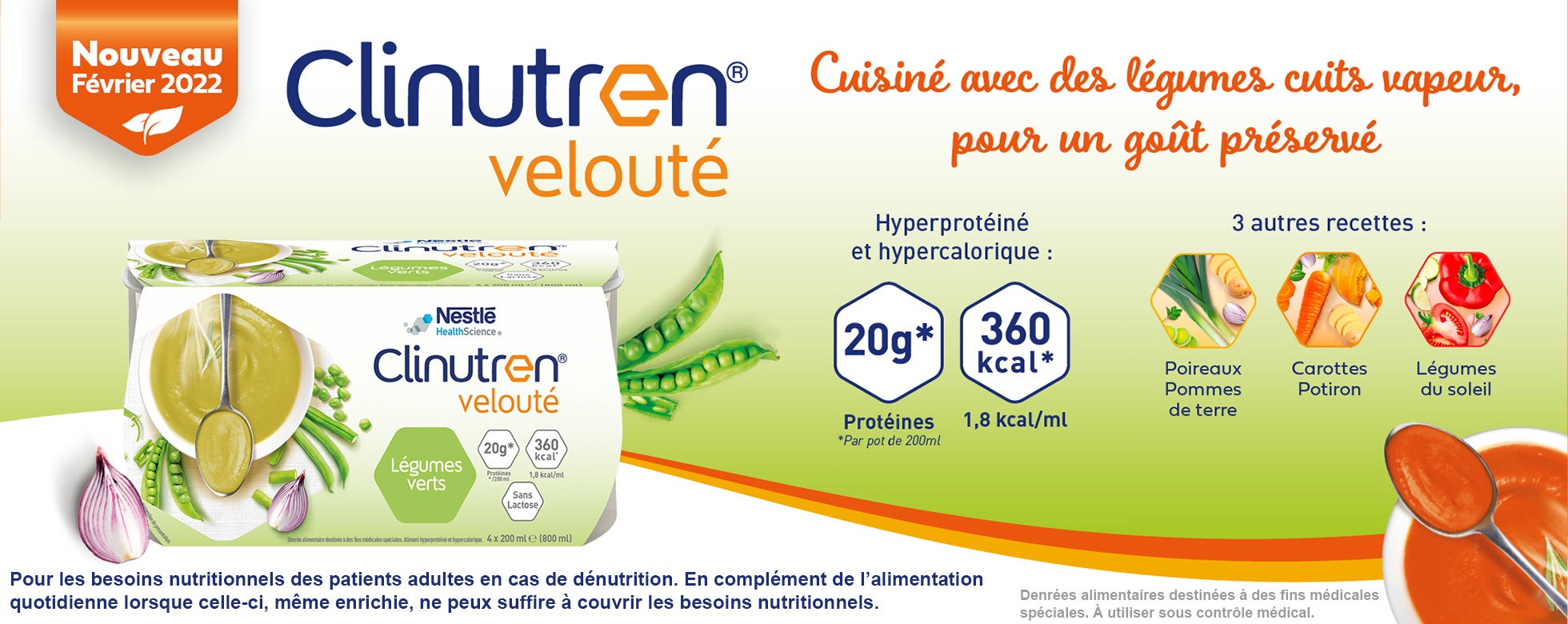 Bannière Clinutren Velouté