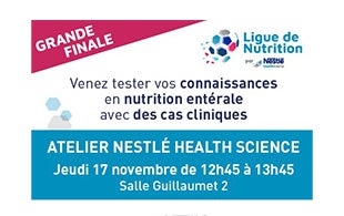 Nestlé Health Science, partenaire des Journées Francophones de Nutrition 2022